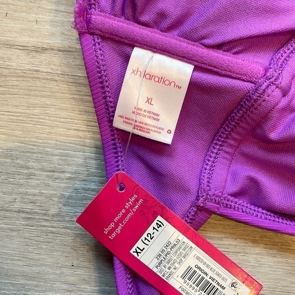 NWT Xhilaration Purple One Piece Swimsuit XL - Picture 2 of 12